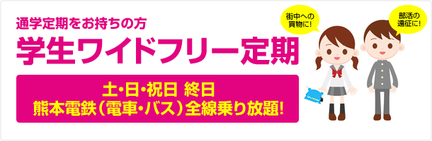 学生ワイドフリー定期